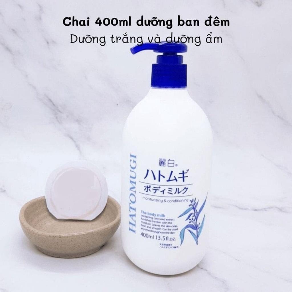 Sữa Dưỡng Thể Dưỡng Sáng Da Nhật Bản Hatomugi Moisturizing &amp;amp; Conditioning The Body Milk 400ml