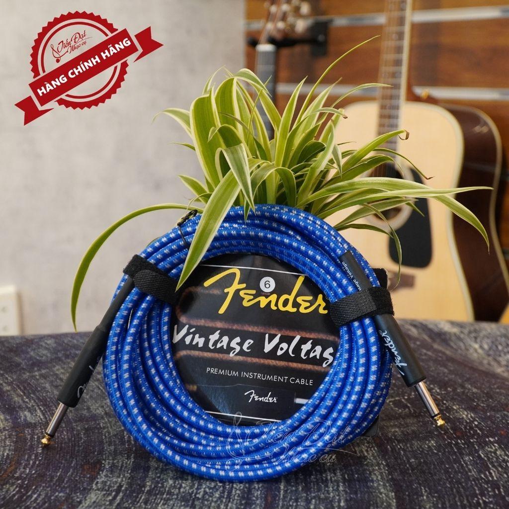 Dây Line (Jack) Guitar Ra Loa (Amply) Fender Loại 3m, 6m, 10m, Bọc Vải Chống Rối Và Không Bị Gãy Dập (Giao Màu Ngẫu Nhiên)