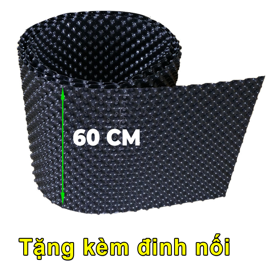 Bầu ươm cây V6 CAO 60CM dày 6mm, cắt theo mét dài khách đặt, tặng ốc vít-77903