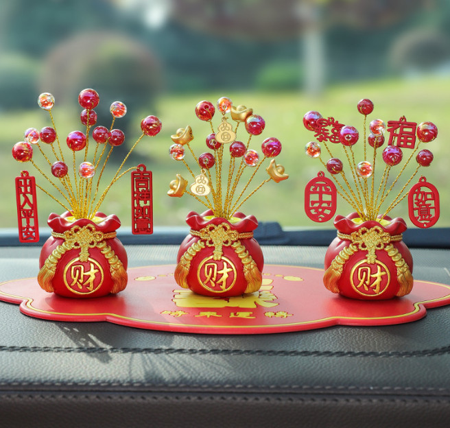 Cây Túi Tiền Kim Bảo May Mắn Trang Trí Nhà Cửa, Ô Tô Kèm Tinh Dầu Nước Hoa