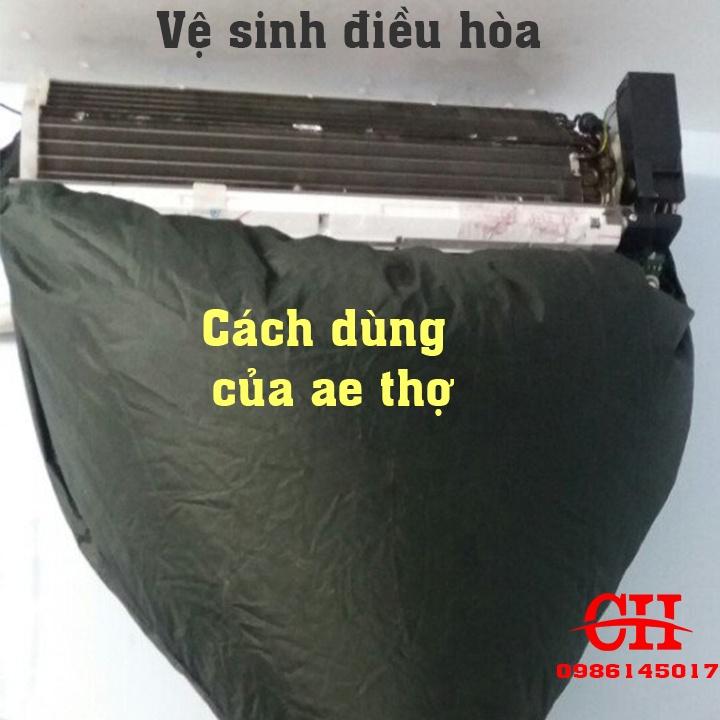 túi trùm vệ sinh điều hòa treo tường bạt bảo dưỡng điều hòa bao trùm máy lạnh tất cả các hãng