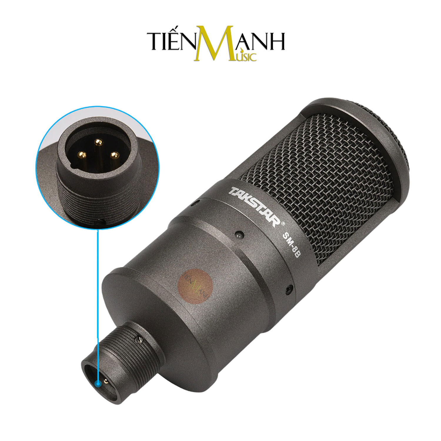 [Tặng Màng Lọc] Micro Takstar SM8B Mic Thu Âm Condenser Livestream Phòng Thu Studio Microphone SM-8B Hàng Chính Hãng - Kèm Móng Gẩy DreamMaker