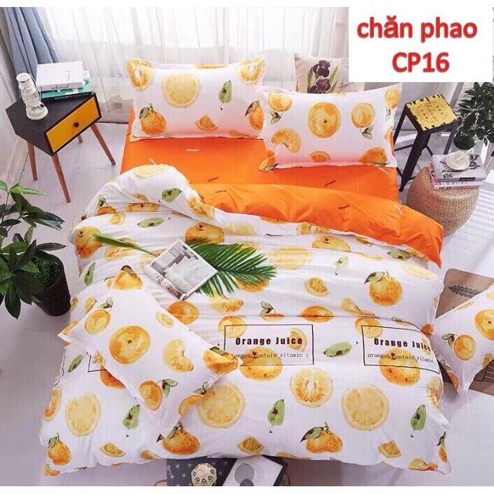 Bộ Chăn Phao Ga Gối Cotton Poly Cao Cấp 5 món 1m6x2mx10cm họa tiết hoa nhiều mẫu