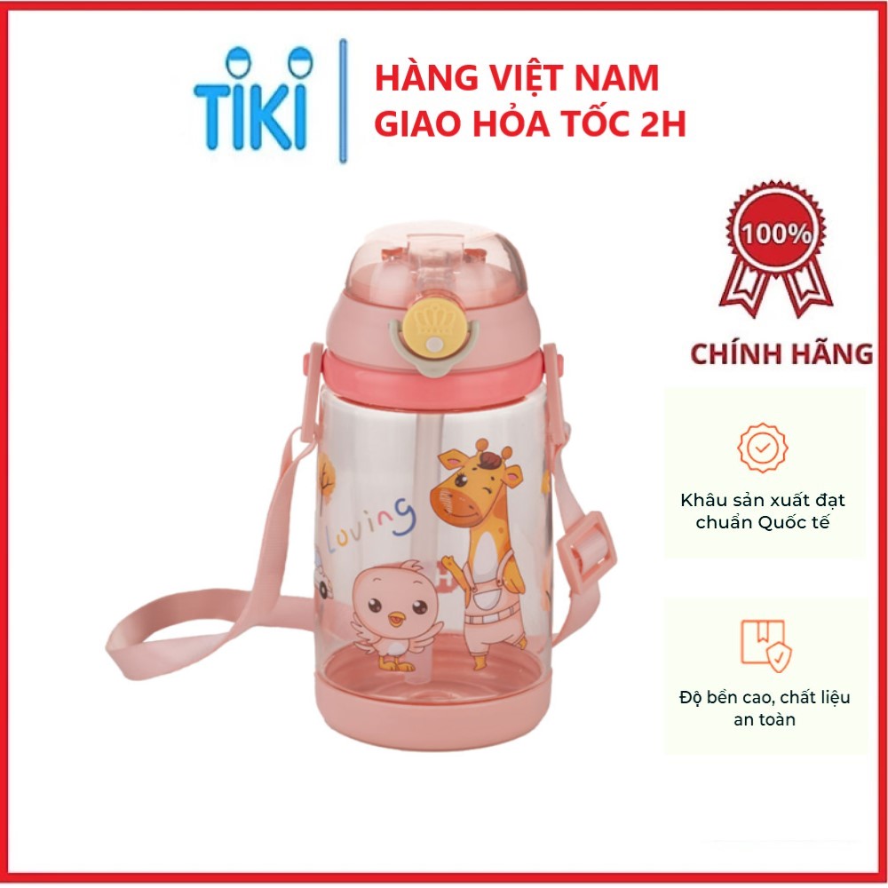 Bình Nước HoKori 450ml Nhựa Việt Nhật Cao Cấp An Toàn Chuẩn Nhật , EU - Hàng chính hãng 