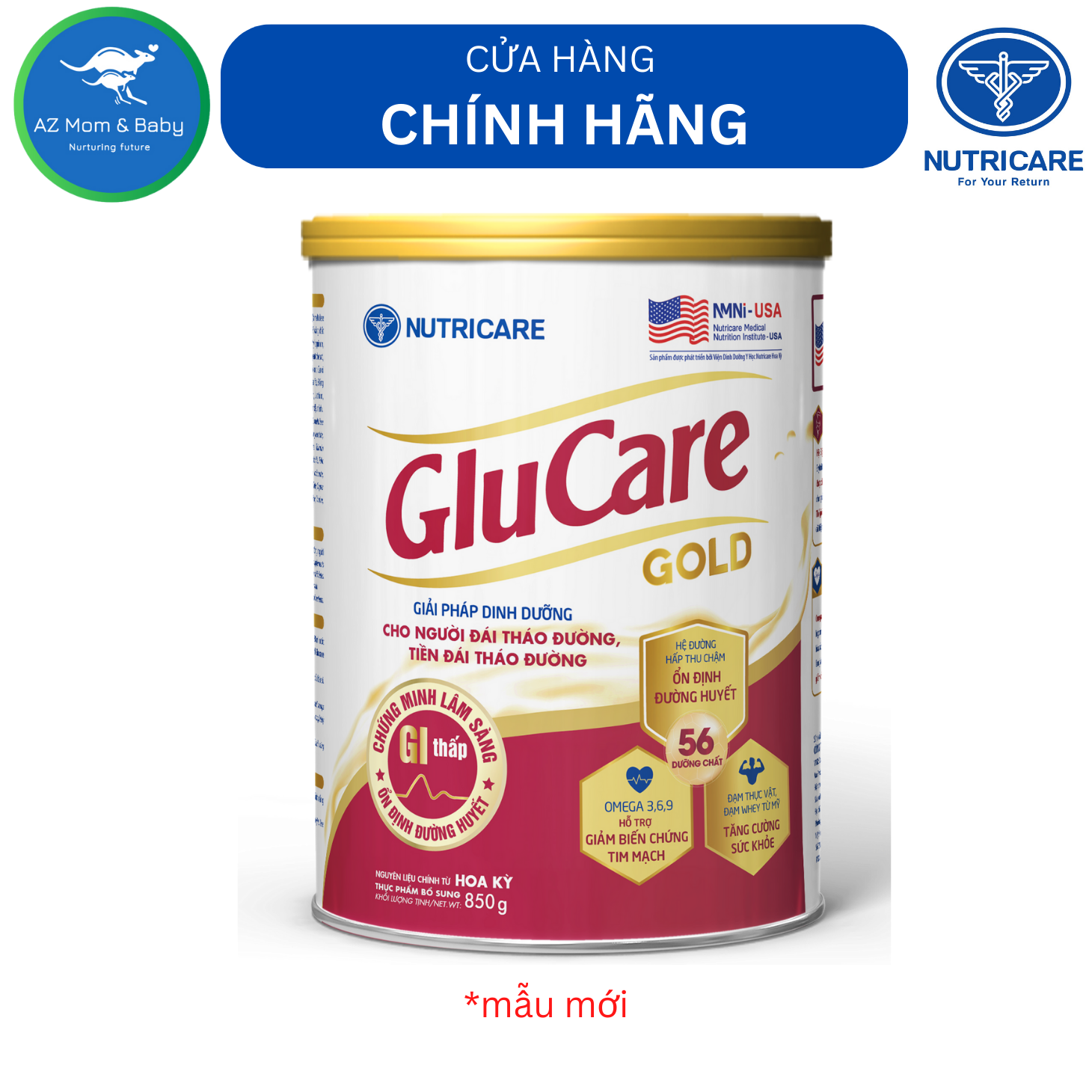 Sữa bột Nutricare Glucare Gold dinh dưỡng cho người tiểu đường