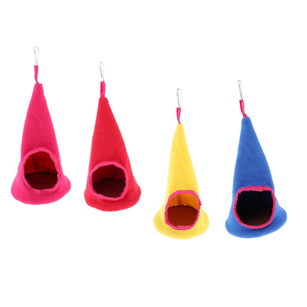 Santa Hat-Shaped Hamster Little Pet Chinchilla Squirrel Swing Hammock Sleeping Bag Hanging Nest