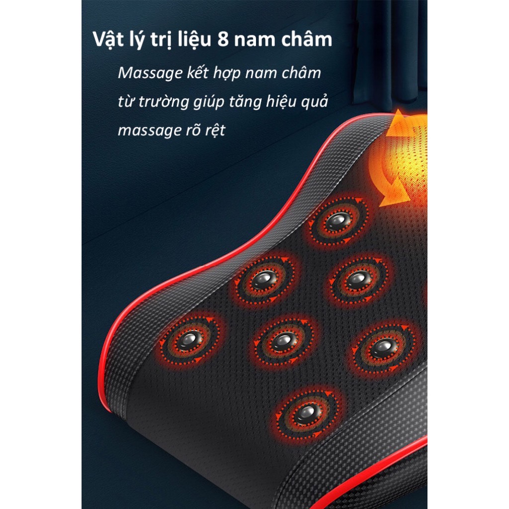 Máy Massage Bụng tan Mỡ, Đai Massage Đánh Tan Mỡ Bụng Cao Cấp Có Đèn Hồng Ngoại Tích Hợp Đá Nóng Hymalaya Giúp tan Mỡ