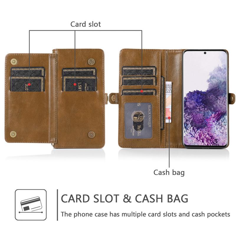 Ốp lưng nhiều thẻ phong cách cổ điển cho Samsung Galaxy Phone Case S21+ Plus Ultra A32 A42 A52 A72