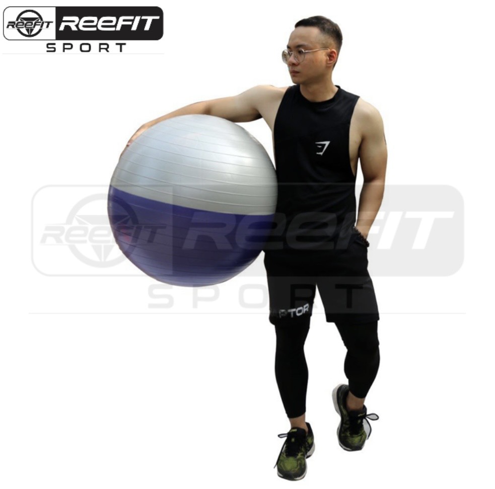 Bóng Yoga nhám siêu dày siêu bền RF-34002 65CM - Kèm bơm bóng