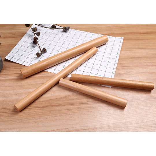 Cây lăn bột bánh bằng gỗ dài 28cm - giao màu ngẫu nhiên