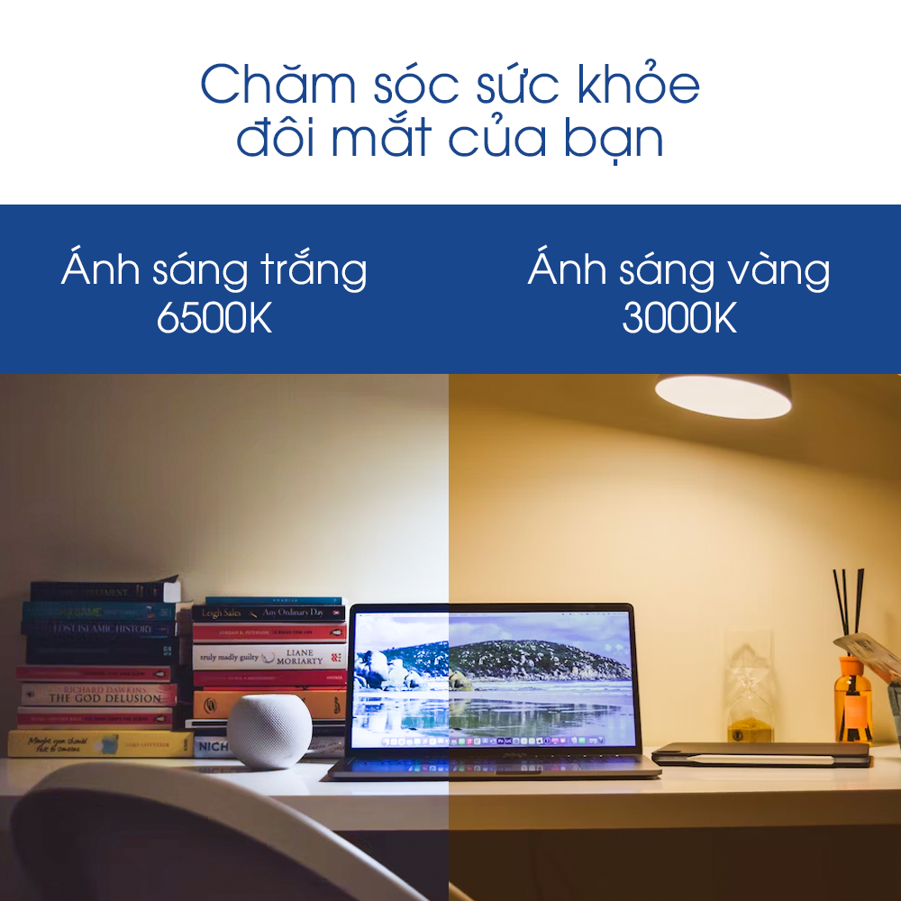 Bóng đèn PHILIPS LEDBULB Mycare A60 -Công suất (4W,6W,8W,10W,12W) 