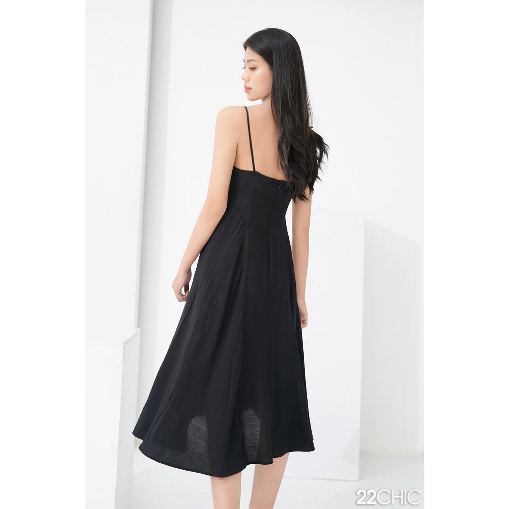 Đầm xòe hai dây sang chảnh Black Swan Dress - 22CHIC