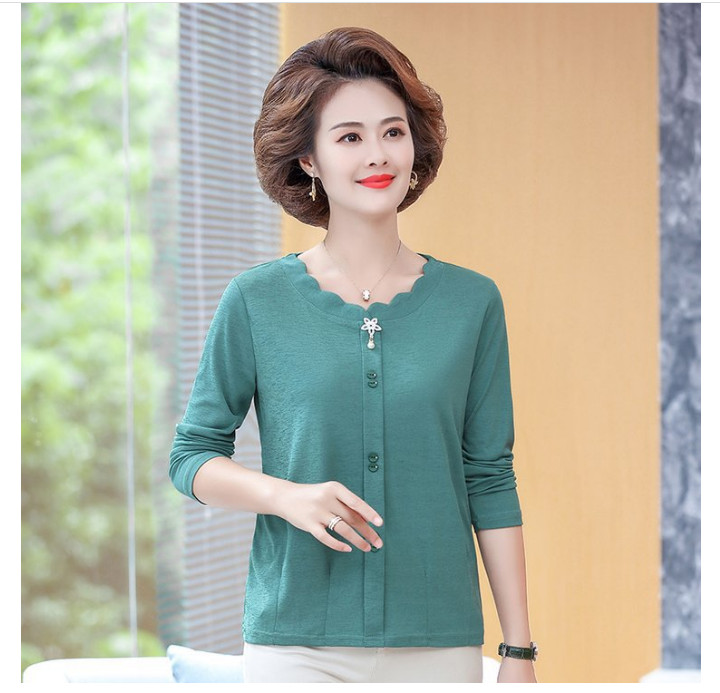 Áo Thun Nữ Mùa Xuân Trung Niên Mềm Đẹp SM68 - Hàng Quảng Châu Cao Cấp
