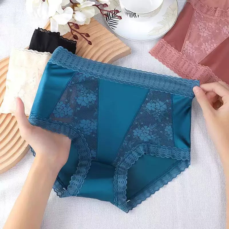 QUẦN LÓT LỤA SIÊU ĐẸP CAO CẤP PHỐI REN TỪ 40-70KG DÀNH CHO NỮ