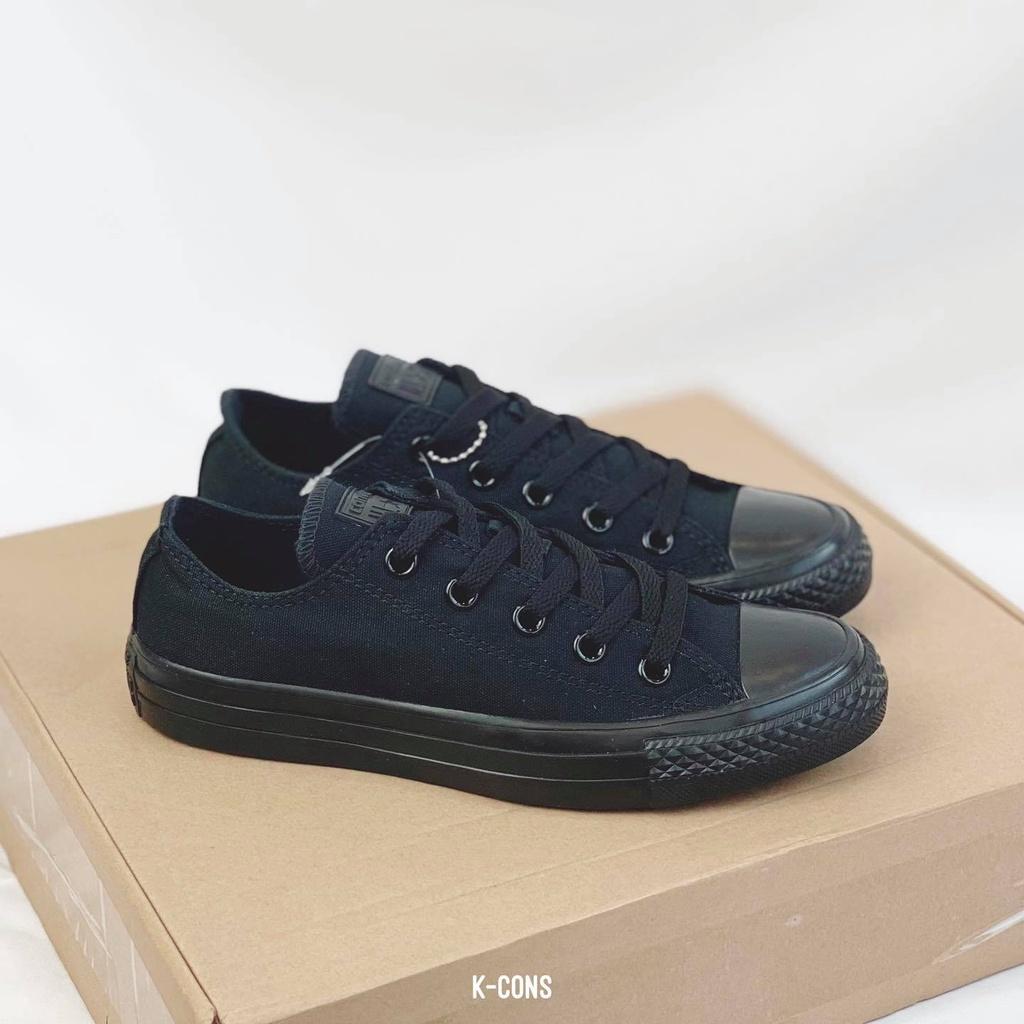 Chuck Taylor Monochrome Black | Giày Converse Thể Thao Full Đen Cổ Thấp 105039V