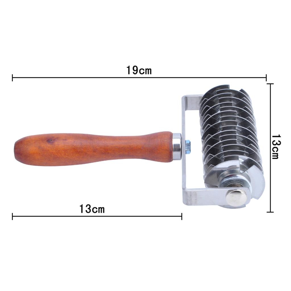 Stainless Steel Lattice Cutter Roller Pastry Bread Pizza Pie Dough Cutter