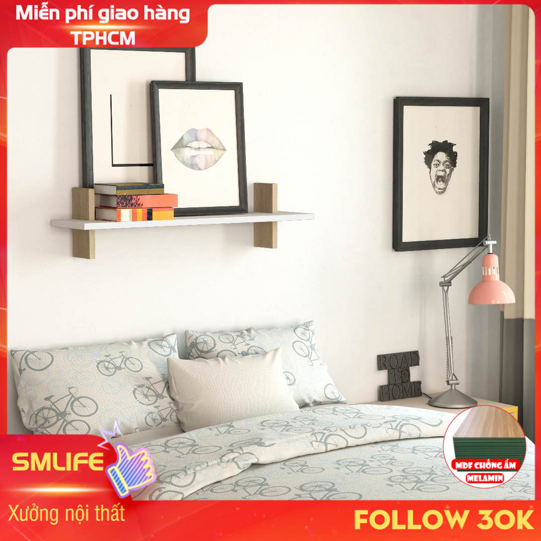Kệ trang trí gỗ thiết kế mới lạ SMLIFE Wigo