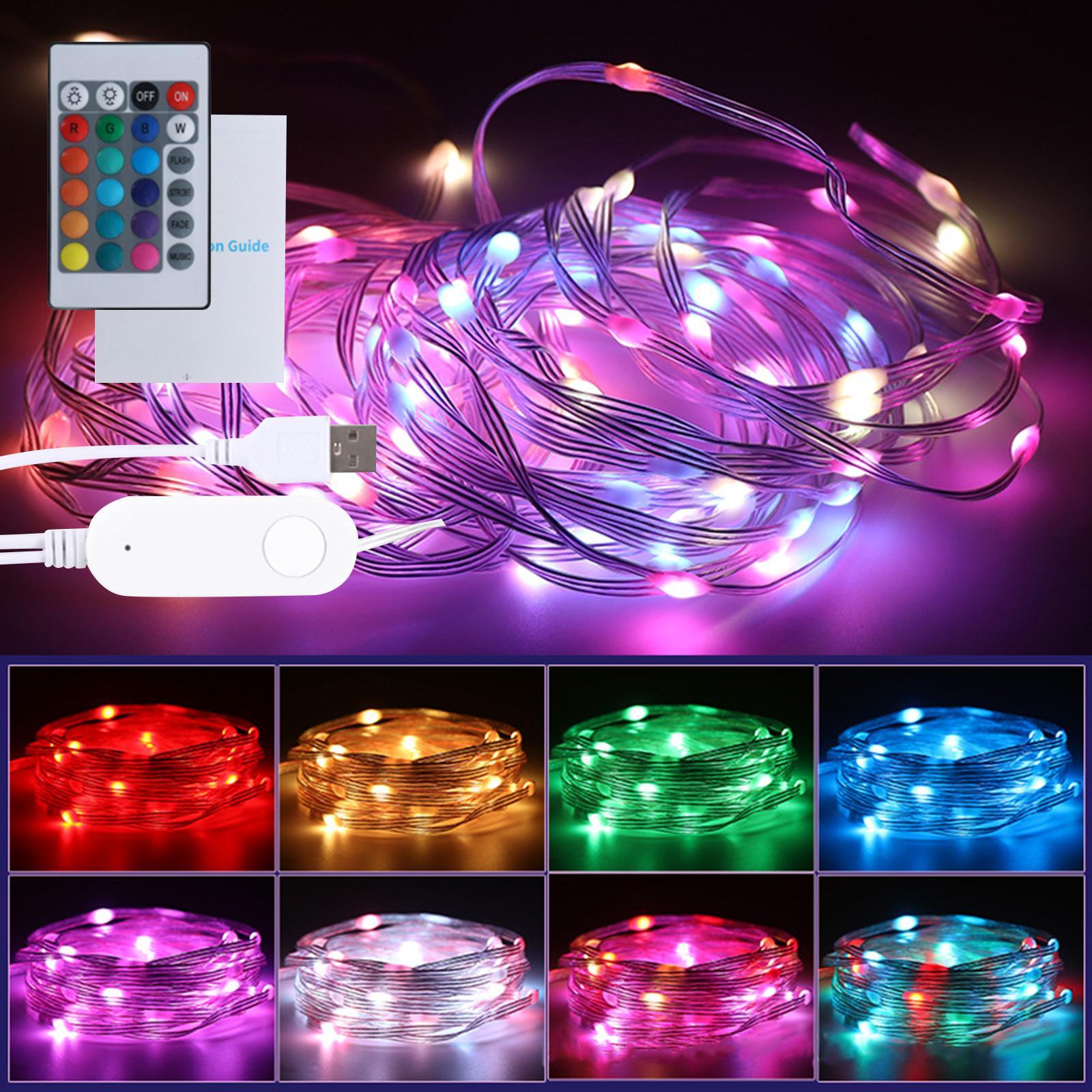 LED String Lights Outdoor USB Globe Fairy Lights for Porch Bar City Rooftops