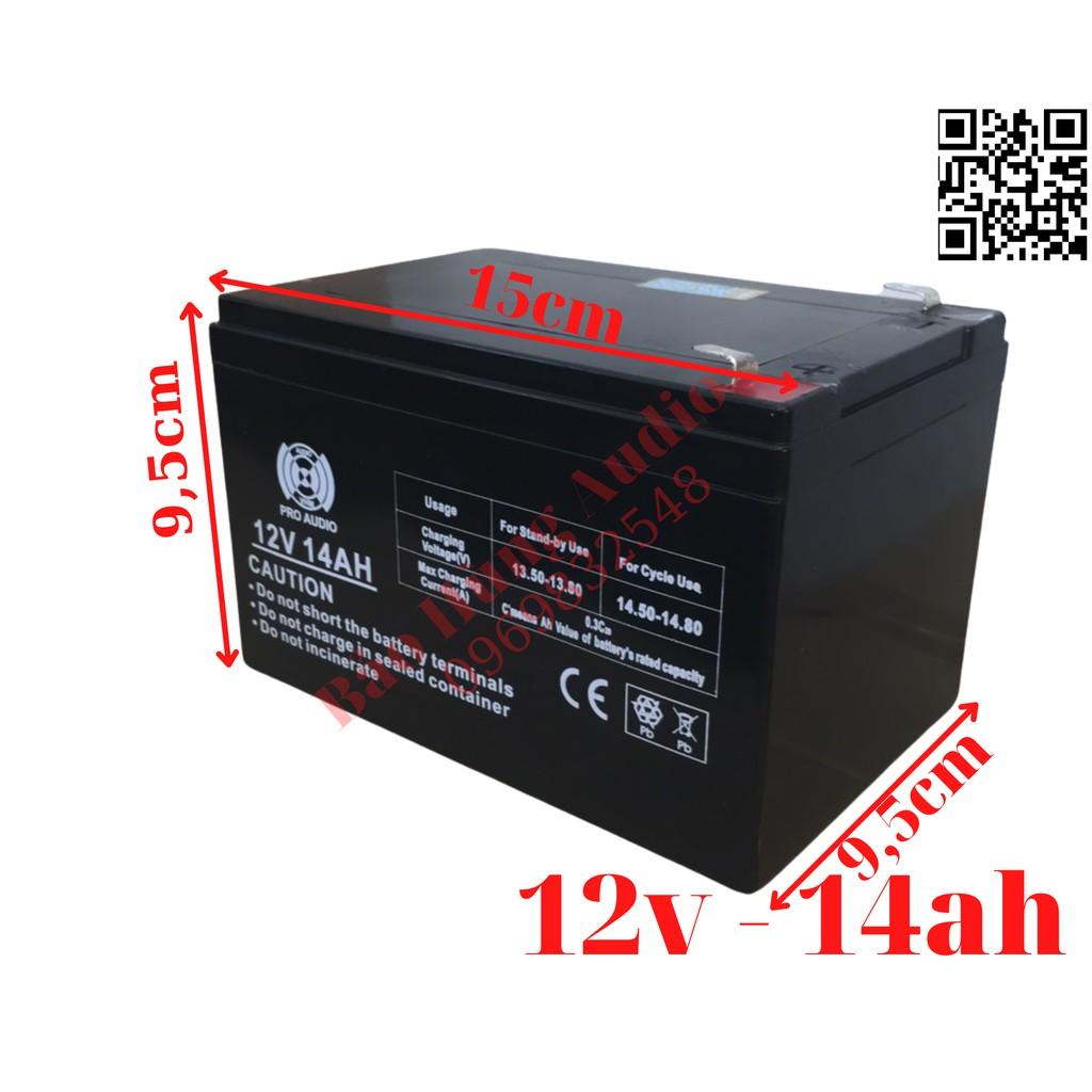 Bình ắcc quy 12v 14ah chuyên lắp cho loa kéo di động, và xe đạp điện.