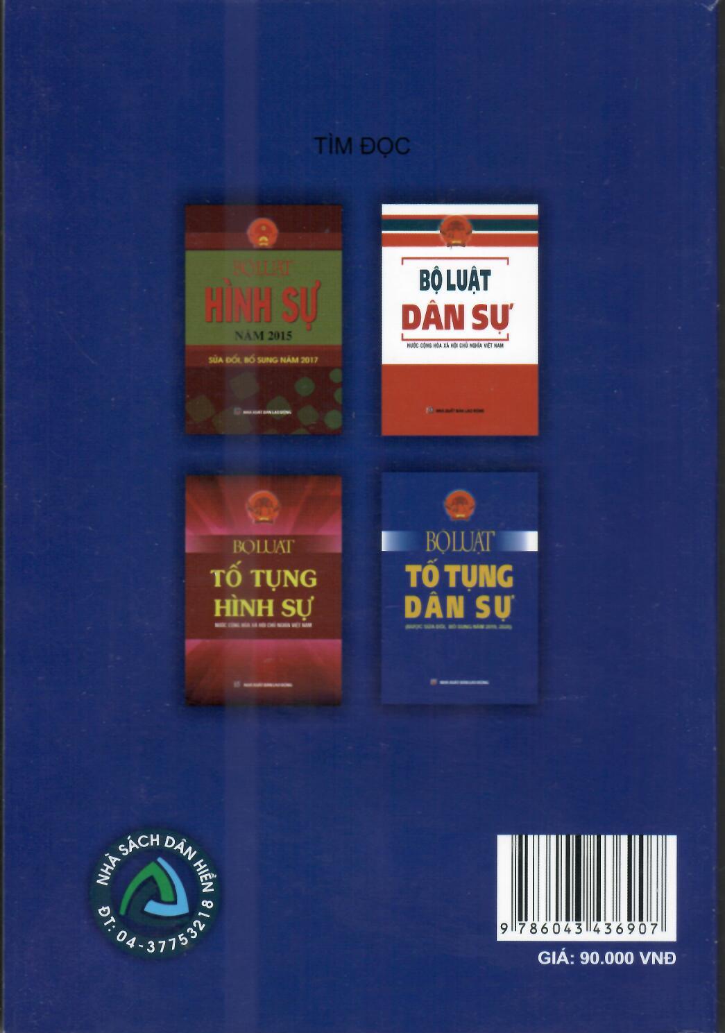 BỘ LUẬT TỐ TỤNG DÂN SỰ - ,HIỆN HÀNH