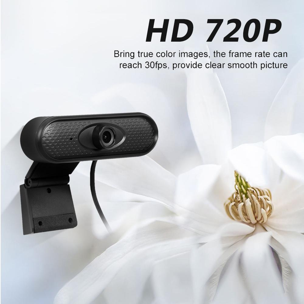 Webcam USB Camera HD 720p với Micrô tích hợp để ghi âm truyền trực tuyến cuộc họp trực tuyến