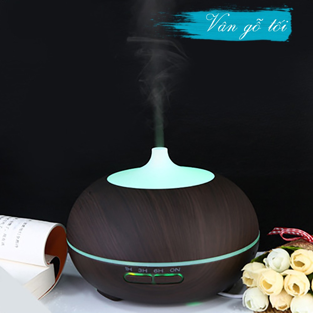 Combo máy khuếch tán/ máy xông tinh dầu Bí Ngô + tinh dầu sả chanh + tinh dầu bưởi chùm Lorganic