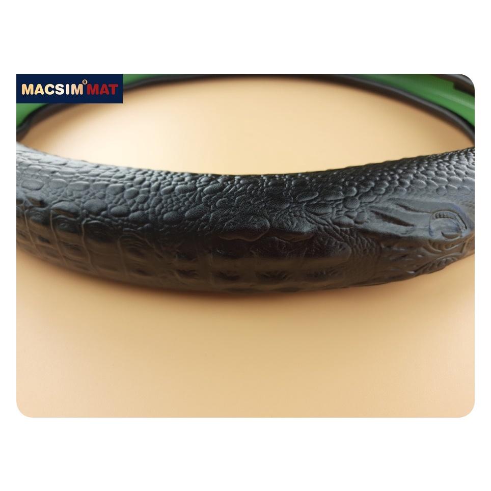 Bọc vô lăng cao cấp Macsim mã L619 chất liệu da thật - Khâu tay 100% size M