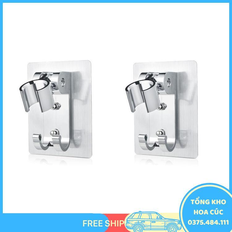 Combo 2 Giá Đỡ Vòi Sen Kết Hợp Móc Treo Đồ - Không Cần Đục Lỗ Trên Tường - Vận Chuyển Miễn Phí Toàn Quốc