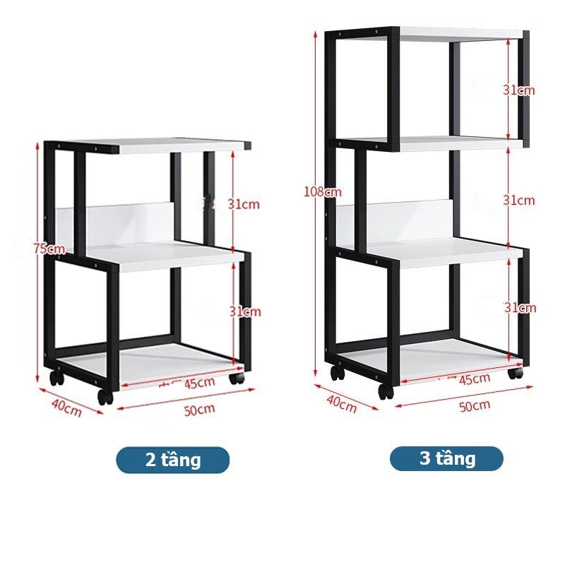 Kệ máy in, Kệ để Máy In Máy Fax Và Đồ Văn Phòng KMI03 Tiện Lợi có Bánh xe dễ dàng di chuyển, Khung Sắt Sơn Tĩnh Điện