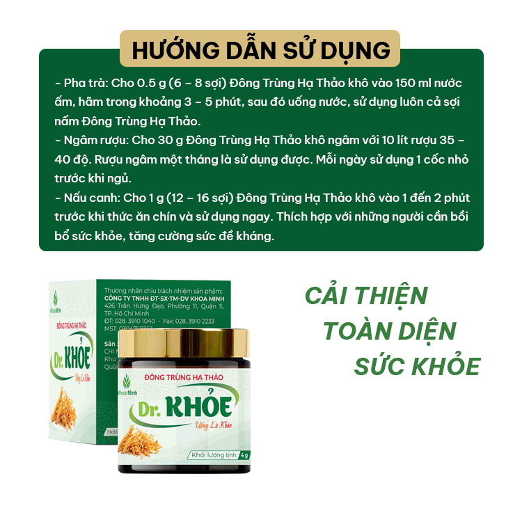Đông Trùng Hạ Thảo Dr. Khỏe