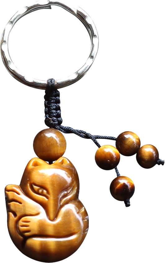 Móc Khoá Hồ Ly Phong Thuỷ Ngọc Quý Gemstones MK5