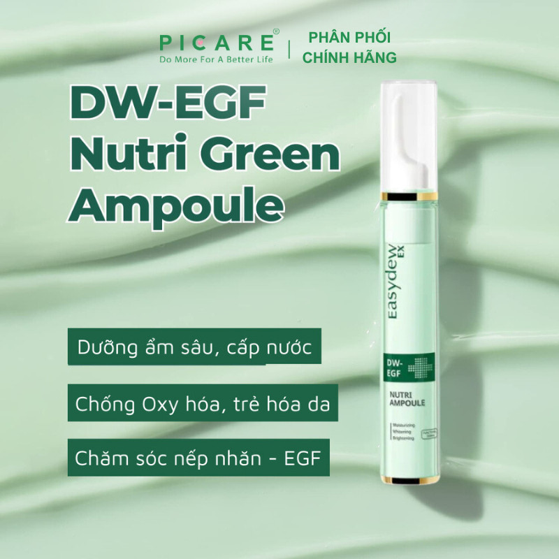 Tinh chất giúp dưỡng sáng da cấp ẩm hỗ trợ dấu hiệu lão hóa ban ngày Easydew Ex DW-EGF Nutri Ampoule 15ml