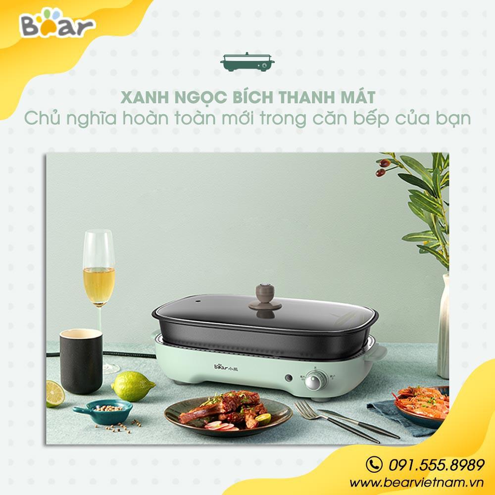 Nồi Lẩu Nướng 3 Khay Bear DHG-C40D5. Hàng chính hãng