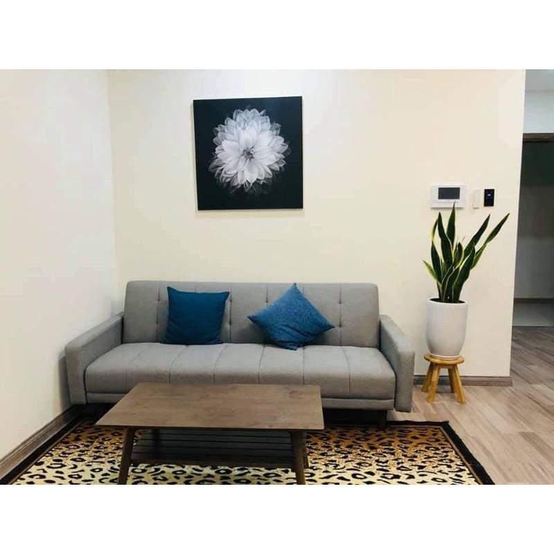 Bộ ba tranh treo tường, tranh canvas cao cấp ba bộ công xanh