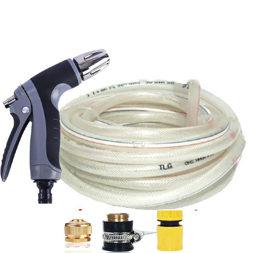 Bộ dây và vòi xịt rửa xe tưới cây tăng áp 7-10M 206817