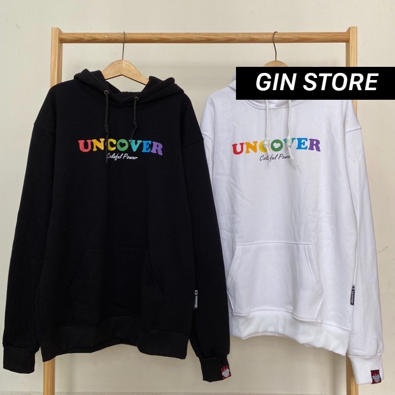 Áo hoodie unisex uncover basic Áo khoác nỉ uncover basic ver2 full tag - Gin Store