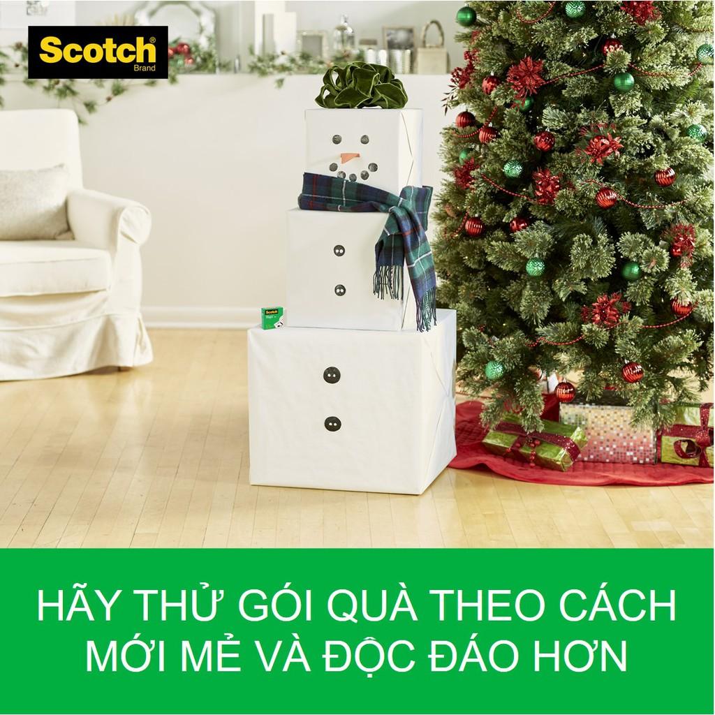 Băng keo kì diệu Magic Tape Scotch 3M 810 19.05mm x 32,9m - Trong suốt, siêu dính, viết lên được, xé được bằng tay