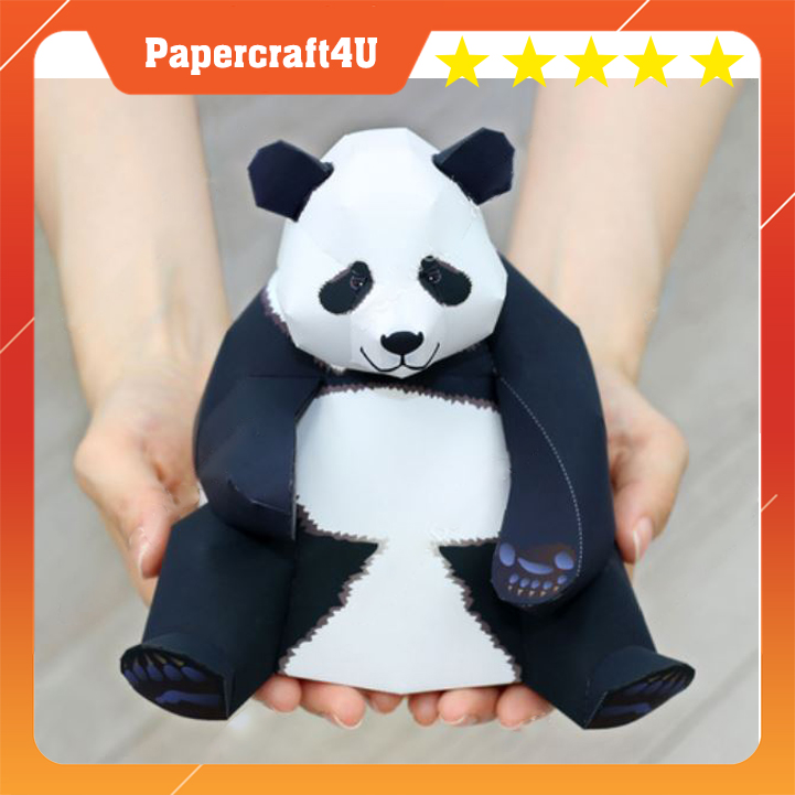 Mô hình giấy 3D Động vật Cute Gấu Trúc - Giant Panda