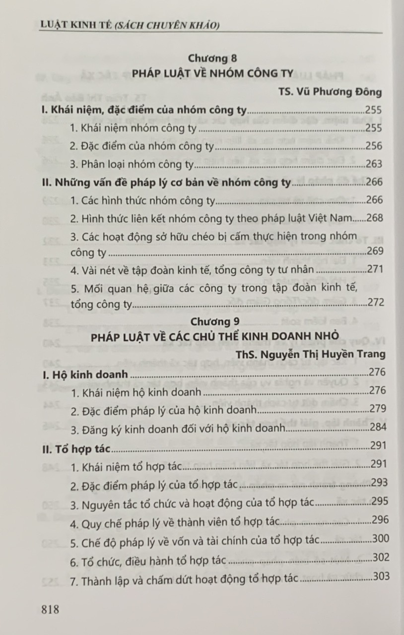 Luật kinh tế chuyên khảo