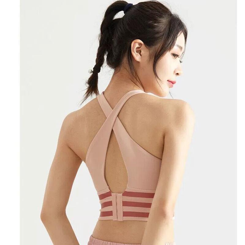 Tập Gym Thể Hình Chống Sốc Quần Lót Đệm Lót Áo Ngực Thể Thao Nhanh Khô Thoáng Khí Áo Bra Yoga Chạy Tập Luyện Mặc Áo Dành Cho Nữ