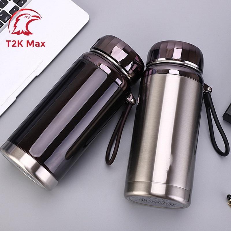 Bình đựng nước giữ nhiệt nóng lạnh chất liệu inox 304 cao cấp thể tích 1000, 1200, 1500 ml - T2K Max