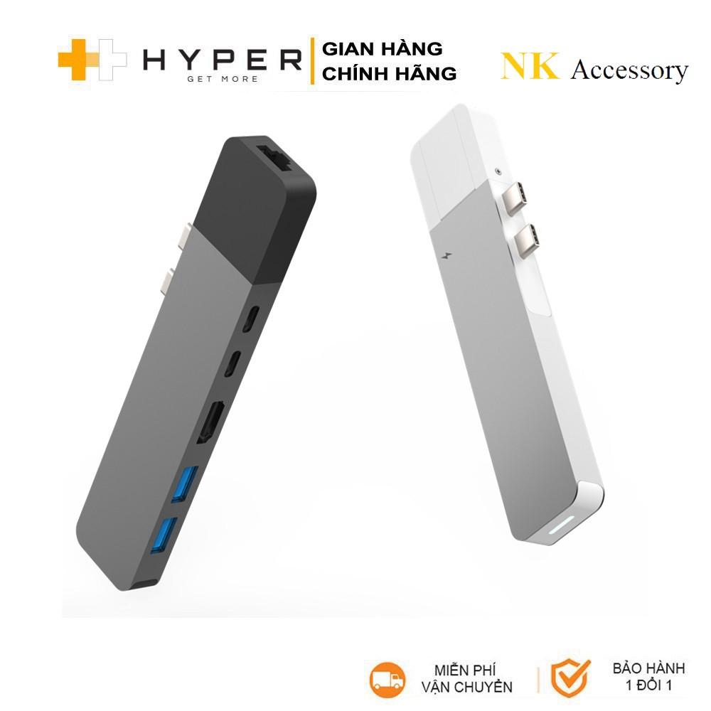 Cổng chuyển HyperDrive Net 6-in-2 USB-C Hub cho Macbook Pro 13/15inch 2016-2016-2018-2019 -  Hàng Chính Hãng