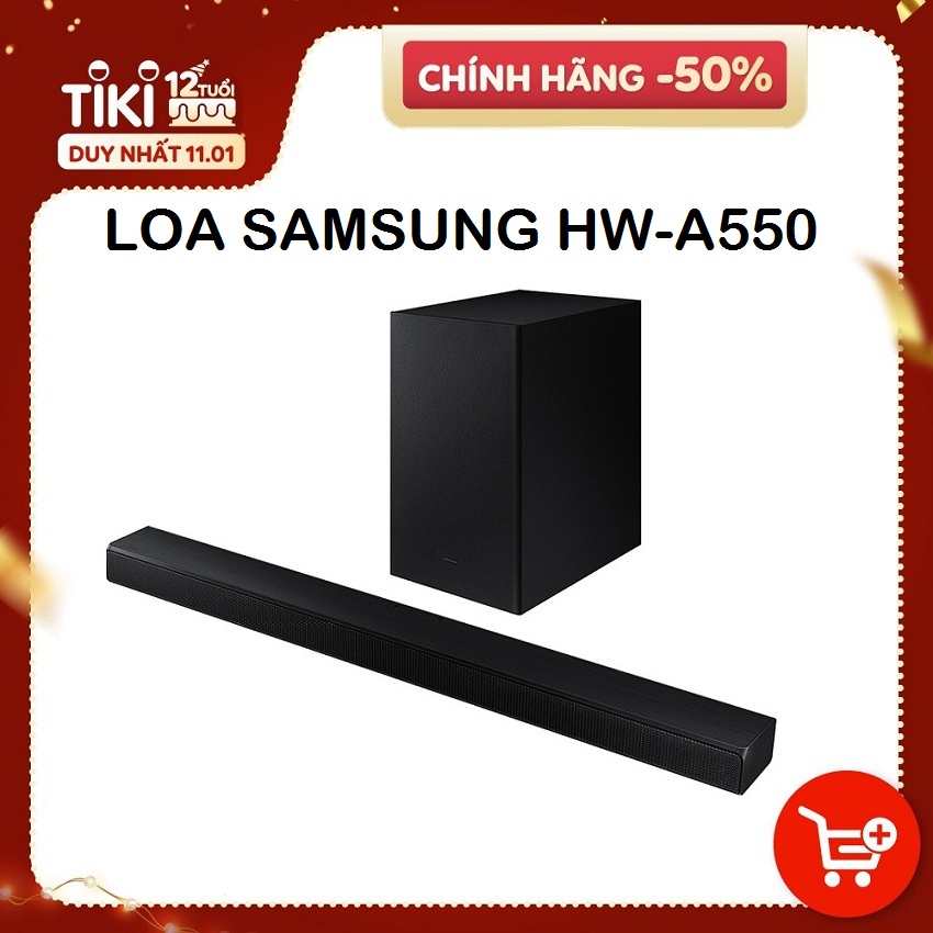 Loa Thanh Soundbar Samsung HW-A550 2.1ch (410W)/ Model 2021 - Hàng chính hãng