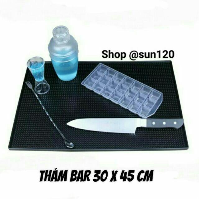 Thảm lót cao su quầy bar pha chế siêu dày 30x45cm