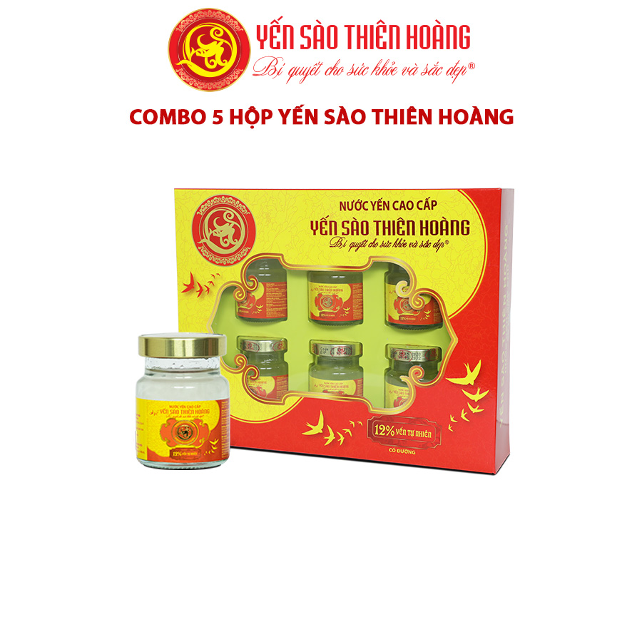 5 hộp yến sào Thiên Hoàng 12%