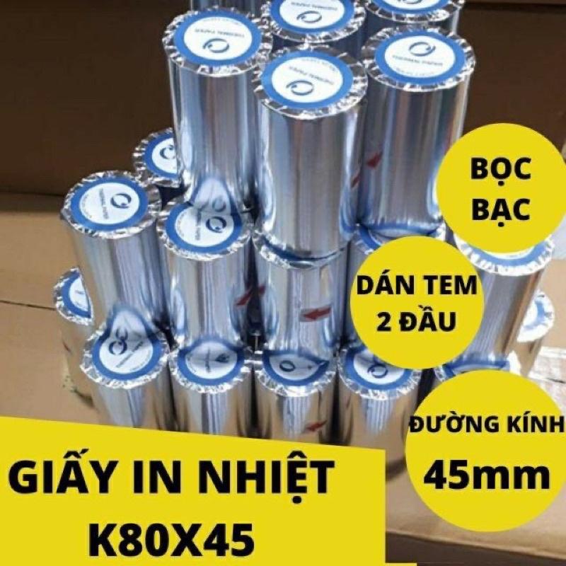 30 cuộn Giấy in nhiệt / Giấy in hoá đơn K80x80