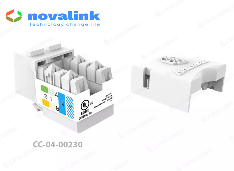 Nhân mạng cat5/ cat6 âm tường Novalink, hàng chính hãng made in Taiwan, full thuế VAT, COCQ