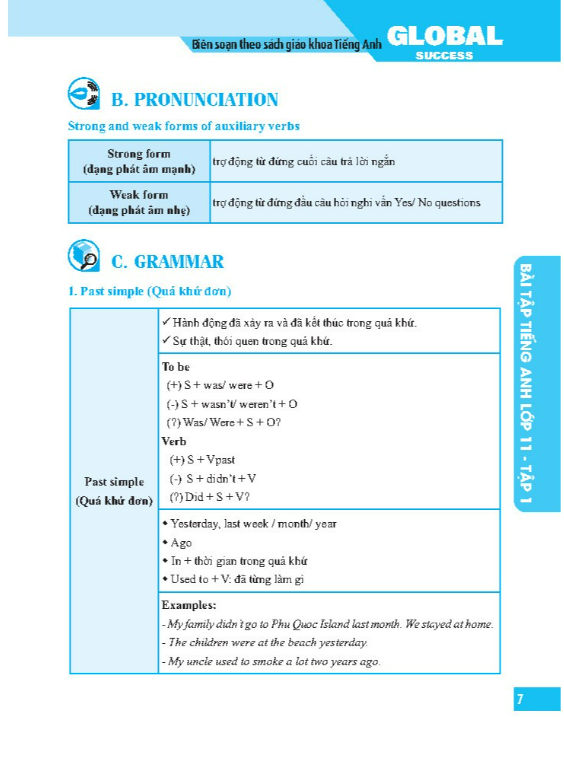 Sách - GLOBAL SUCCESS - Bài tập tiếng anh lớp 11 Tập 1 (có đáp án)