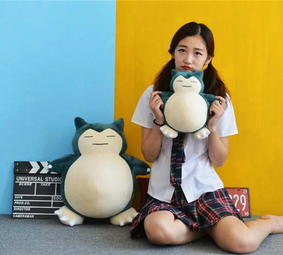 Gấu Bông Pokemon Snorlax (Kabigon) (25cm---&gt;80cm) Full Size Full Mẫu Hàng Chính Hãng Pokemon Chuẩn Đẹp (Tặng Kèm Móc Khóa Dây Da Pu Như Hình)