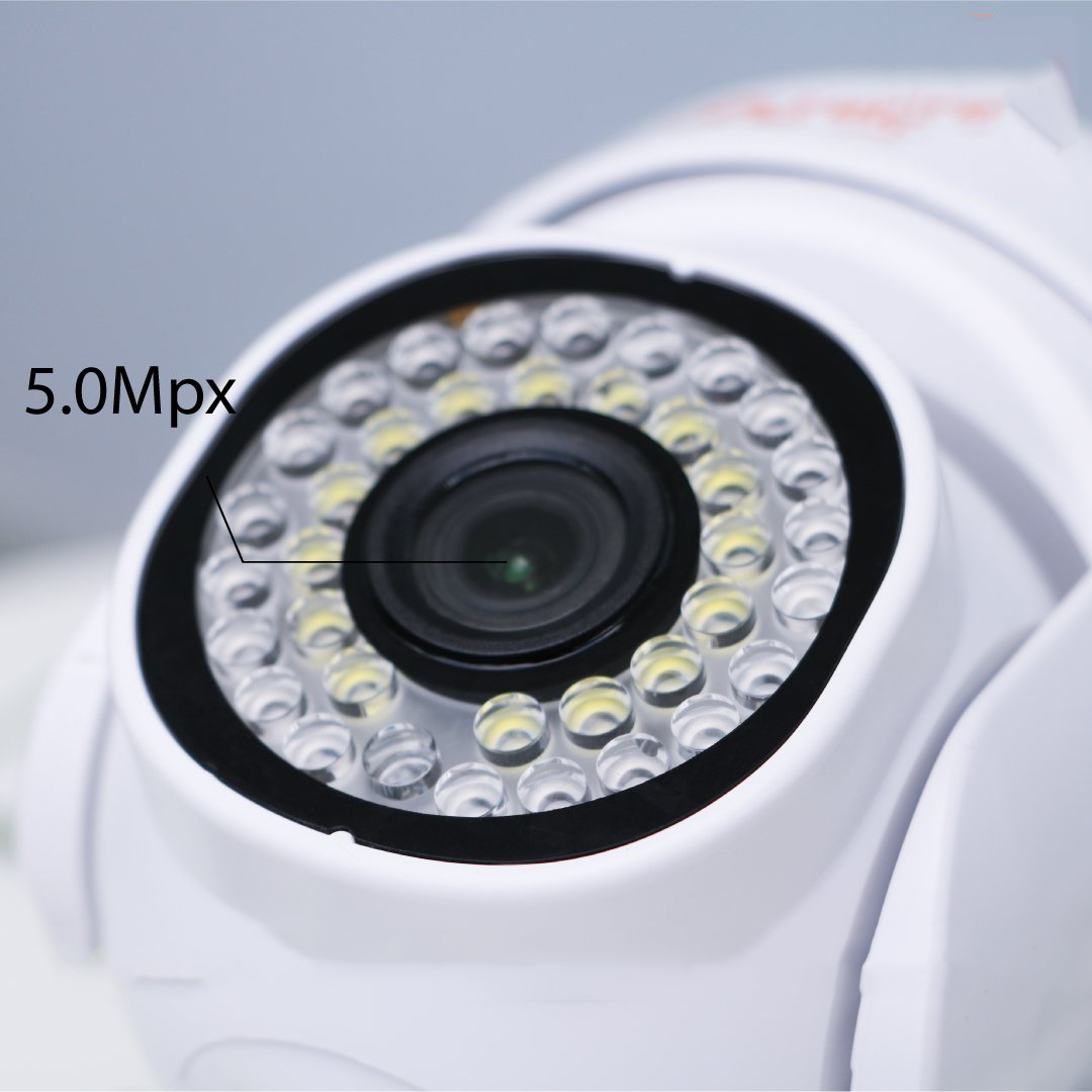 Camera Ip Yoosee Ptz 5.0Mpx 36 Led 2 Râu Hồng Ngoại, Ban Đêm Có Màu Xoay 360 Độ Đàm Thoại 2 Chiều Kèm Adapter Hàng Chính Hãng